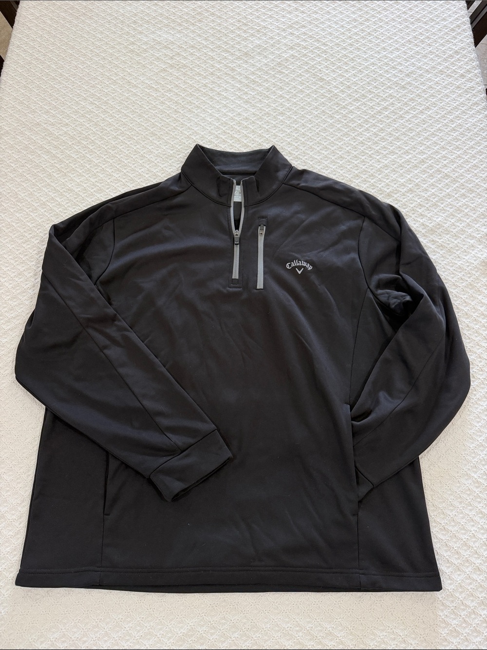 Callaway Black Men's Quarter-Zip Performance Jacket